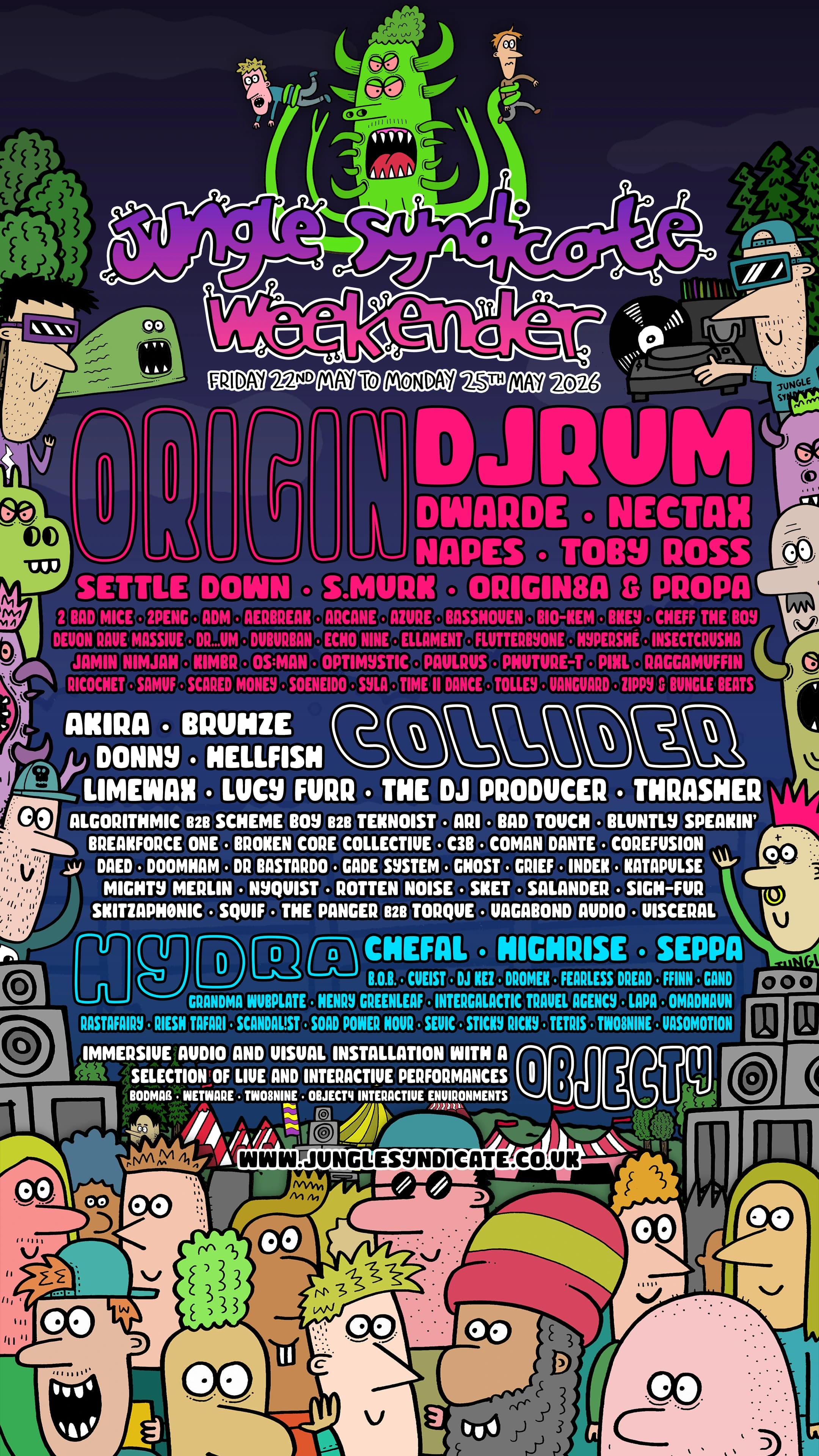 Jungle Syndicate Weekender 2026 Lineup